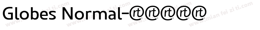 Globes Normal字体转换